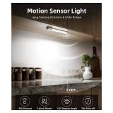 EZVALO 3 Pack 7in Motion Sensor Light Indoor, Wireless Under Cabinet Lighting, 30 LED Rechargeable Closet Lights, Dimmable, 3 Color Temperatures, Counter Lights for Wardrobe, Pantry, Bedroom, Kitchen 