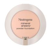 Neutrogena Mineral Sheers Compact Powder Foundation, Lightweight and Oil-Free Mineral Foundation, Fragrance-Free, Nude 40, .34 oz, 2 Pack - Retail: $37