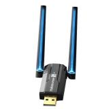 Hakimonoe USB Bluetooth 5.4 Adapter for PC Laptop, Long Range 492FT Wireless Dongle Adaptor for Windows 11 10 8.1 7 Desktop, Plug and Play Bluetooth Mouse Keyboard Headphones Speaker Game Controller -