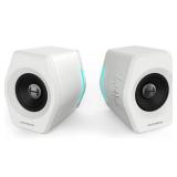G2000 32W PC Computer Speakers for Gaming Desktop PC Laptop Mac Computer Woofer Speakers Bluetooth USB 3.5mm AUX Inputs RGB Lights Multimedia Speakers White - Retail: $93