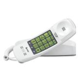 ATandT TRIMLINE 213 Corded Home Phone with Extra Big Buttons and Visual Ringer. No AC Power Required, Improved Easy-Wall-Mount, Lighted Keypad, 10 Speed Dial Keys, Volume Control, Senior Friendly. Whi