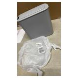 Automatic Motion Sensor Bathroom Trash Can with Lid, 2.6 Gallon Touchless Trash Bin, Smart Garbage Can Plastic Slim Wastebasket for Bedroom, Office, Dorm (Grey) - Retail: $30