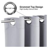 ChrisDowa Blackout Curtains 90 Inches Long 2 Panels Set for Living Room, Grommet Thermal Insulated Room Darkening Curtains for Bedroom (Light Grey, 52 x 90 Inch) - Retail: $37