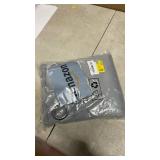 ChrisDowa Blackout Curtains 90 Inches Long 2 Panels Set for Living Room, Grommet Thermal Insulated Room Darkening Curtains for Bedroom (Light Grey, 52 x 90 Inch) - Retail: $37