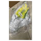 Comfy Floats Giant Inflatable Luxury Chaise Lounger, Chair Pool Float for Adults - White and Yellow - Retail: $45