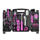 SOLUDE Pink Tool Set,206-Piece Home Tool Kit for Women Girls Ladies,Basic Household Toolkits for New Apartment Garage Office College Dorm and DIY Projects - Retail: $34