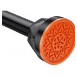 TITGIPE Black Shower Curtain Rod 32-80 Inches, No Drilling Tension Curtain Rod, Rust Proof Adjustable Spring Rods for Bathroom and Window, Stainless Steel - Retail: $20