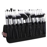 DUcare Makeup Brush Organizer 30pcs Folding Travel Cases Makeup Brushes Stand-up Cosmetic Bag Artist Storage (only bag) - Retail: $22