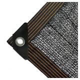 winemana 50percent Black Shade Cloth, 20x 20 FT Durable Mesh Tarp with Grommets, Garden Sunblock Shade Cloth Shading Antifreezing for Plants Cover, Greenhouse, Barns Kennel, Patio, Tomatoes - Retail: 