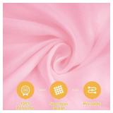 BRILLMAX 6 Pack Pink Round Tablecloths 108 Inch - Circle Bulk Linen Polyester Fabric Washable Table Cloth Cover for Wedding Reception Banquet Birthday Party Buffet Restaurant - Retail: $60