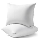 Luxury Hotel Pillows for Sleeping 2 Pack,Bed Pillows Queen Size Set of 2,Down Alternative Filling,Pillows for Back,Stomach and Side Sleepers - Retail: $23
