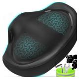 Noseless Bike Seat Cushion for Men and Women - Extra Padding and Comfort Wide Bicycle Seat, Oversized Comfortable Saddle for Peloton Bikes, Exercise Bikes, Electric Bikes, Cruiser Bikes - Retail: $35
