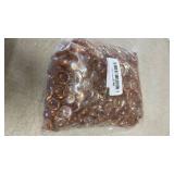 FANTIAN 10 lbs Pink Glass Beads for Vases, About 1000 Pcs Glass Pebbles, Flat Marbles Stones for Vase, Aquarium, Candle, Crafts and Centerpieces - Retail: $30