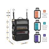 Aucovely Suitcase Organizer Travel Bags Organizer for Luggage Compression Hanging Packing Cubes for Travel Carry on Closet (Bag Only) - Retail: $26
