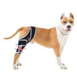 Dog Knee Brace for Torn Acl Hind Leg - Relieves Ligament Injury and Joint Pain, Adjustable Leg Support Bracket for Warmth and Support, Universal Dog Knee Brace for Four Legs, XL. - Retail: $54