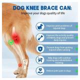 Dog Knee Brace for Torn Acl Hind Leg - Relieves Ligament Injury and Joint Pain, Adjustable Leg Support Bracket for Warmth and Support, Universal Dog Knee Brace for Four Legs, XL. - Retail: $54