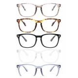 MIGSIR Blue Light Blocking Glasses for Computer Gaming, Fashion Fake Helps Reduce Screen Fatigue Eyeglasses for Women Men - Retail: $16