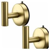 DGYB Large Cup Hooks for Bathrooms Set of 2 Gold Towel Hooks for Stainless Steel 15 Lb Removable Wall Hooks for Hanging Heavy Duty - Retail: $15