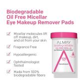 Almay Biodegradable Makeup Remover Pads, Micellar Gentle, Hypoallergenic, Fragrance-Free, Dermatologist and Ophthalmologist Tested, 80 Count - Retail: $6