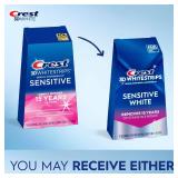 Crest 3D Whitestrips Sensitive At-Home Teeth Whitening Kit, 18 Treatments, Gently Removes 15 Years of Stains, Crest Whitestrips, Teeth Whitening Kit - Retail: $39