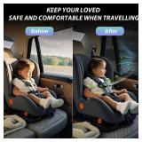 PEMOTech Car Window Shades(2 Pack)-Certified Car Side Window Sun Shades, UV Protection Breathable Spandex Baby Window Covers, Universal Fit Most (99percent) of Cars, Protect Privacy for Family (27.2\x