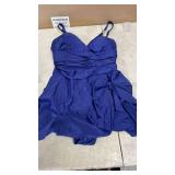 Blooming Jelly Womens Tummy Control Swim Suits One Piece Swimsuit Slimming 2025 Swim Dresses (L, Navy Blue) - Retail: $34