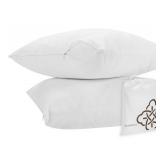 Bioweaves 100percent Organic Cotton Breathable Pillow Protectors GOTS Certified with Zipped Closure  Queen, 20 x 30, 2-Pack - Retail: $22