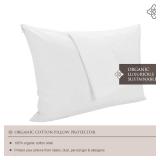 Bioweaves 100percent Organic Cotton Breathable Pillow Protectors GOTS Certified with Zipped Closure  Queen, 20 x 30, 2-Pack - Retail: $22
