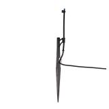 Raindrip 172CPUB, Adjustable Flow Micro Sprinkler Assembly, Half-Circle Pattern, Fan Spray, 14\ Clamp N Pierce Inlet, Riser and 13\in Stake, for Drip Irrigation Gardening Systems, BlackBlue(Pack of 1)