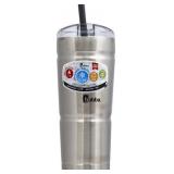 Bubba Envy Stainless Steel Tumbler with Straw, Stainless Steel with Clear Lid, 24oz - Retail: $21