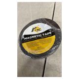Super Sticky Magnetic Tape (10 feet x 12 inch) - Stong Magnet Strip with Adhesive Backing for DIY and Crafts - Easy to Cut and Mount on Fridges, Whiteboards and More - Retail: $7