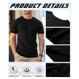 Neer 3 Pack Big and Tall Shirts for Men L-5XL, Oversized Cotton Crewneck Tops Loose Casual Large T-Shirts Summer Basic Tee(Black, Black, Black,XX-Large) - Retail: $40