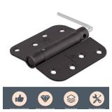 Self Closing Hinge Oil Rubbed Bronze Auto Close Hardware Hinge Outlet Adjustable Spring Hinges Door Closer Hinge 58\ Radius Corner for Commercial Grade Self-Closing, UL Listed 3 Pack - Retail: $28in