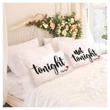 Mancheng-zi Bridal Shower Gifts, 12x20 Pillow Cover, Bachelorette Gifts for Bride, Wedding Gifts, Bridal Shower Gifts for Bride to be, Funny Throw Pillows for Bedroom (Beige) - Retail: $10