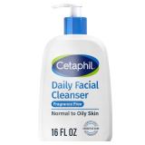 Cetaphil Face Wash, Daily Facial Cleanser for Sensitive, Combination to Oily Skin, 16 Oz, Fragrance Free, Gentle Foaming, Soap Free, Hypoallergenic - Retail: $12