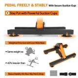 GOREDI Under Desk Exercise Bike, Pedal Exerciser with Adjustable Heights, Foldable Cycle Bike for Office, Stable Suction Cups Peddler Exerciser for Seniors, Fitness Exerciser for Arm and Leg Workout -