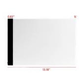 A4 Ultra-Thin Portable LED Light Box Tracer w 3 Level Brightness USB Power Cable Dimmable Brightness Artcraft Tracing Light Pad for Drawing, Sketching, Animation, 5D Diamond Painting (A4) - Retail: $2