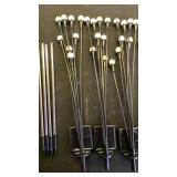 Solar Garden Path Lights Set with Stakes - Retail: $25