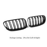 E92 Grille, ABS Gloss Black Front Replacement Kidney Grill for 3 Series E92 and E93, 2010-2013 - Retail: $30