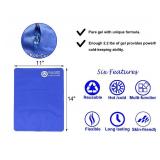 Koo-Care Large Flexible Gel Ice Pack and Wrap with Straps for Hot Cold Therapy - Pain Relief for Shoulder Rotator Cuff, Back, Hip, Knee Replacement Surgery, Shin Splint Injuries Reusable - 11\ x 14\in