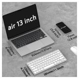 OMOTON Bluetooth Keyboard Compatible with Mac, Compact Wireless Keyboard Compatible with MacBook ProAir, iMac, Mac miniPro Laptop and PC (Silver) - Retail: $20