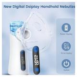 AOZHAN Portable Nebulizer for Adults and Kids, Nebulizer Machine with Intuitive LED Interface and Auto-Cleaning, Inhaler for Respiratory Problems, Silent, Efficient Atomization for Home and Travel Use