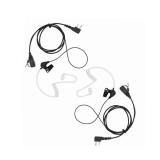 KS K-STORM Acoustic Tube Surveillance Earpiece Headset Compatible with Icom IC-F24S IC-F3 IC-F4 IC-H6 IC-U12 IC-V82 IC-F4011 Radio, PU Material (Pack of 2) - Retail: $18