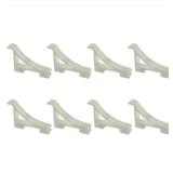 Pro Bamboo Kitchen 8PCS Cooler Shelf Bracket Clip Refrigerator Clip Compartment Holder Aluminum Refrigerator Shelf Clip Shelf Support Clip Metal For Closet Column Window Frame Bookcases - Retail: $8