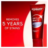 Colgate Optic White Advanced Hydrogen Peroxide Toothpaste, Teeth Whitening Toothpaste Pack, Enamel-Safe Formula, Helps Remove Tea, Coffee, and Wine Stains, Sparkling White, 3 Pack, 3.2 oz - Retail: $1