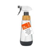 Full Circle Bottle Service-Refillable Glass Spray Bottle for Cleaning -Versatile Stream and Mist Options, Bamboo, Silicone Boot- Ideal for Non-Toxic Solutions and Plant Care, 16oz, Gray - Retail: $14
