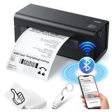 ZRHI Thermal-Shipping-Label-Printer for Small Business 4x6 Bluetooth Thermal Label Printers 300mms Compatible Windows Mac, Android, Desktop Print Sticker Makers Machine widely Used for Amazon,Ebay - R