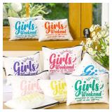Reginary Girls Weekend Gifts Favors Girls Weekend Makeup Bags Toiletry Cosmetic Bag Bestie Friendship Gifts for Women Wedding Bachelorette Mother