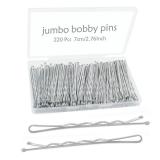 YINGFENG 220PCS 2.76 Inch Silver Bobby Pins for Women, Large Bobby Pins with Box, Reusable Non Slip Hair Pins, Great for Thick Hair - Retail: $10