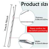 YINGFENG 220PCS 2.76 Inch Silver Bobby Pins for Women, Large Bobby Pins with Box, Reusable Non Slip Hair Pins, Great for Thick Hair - Retail: $10